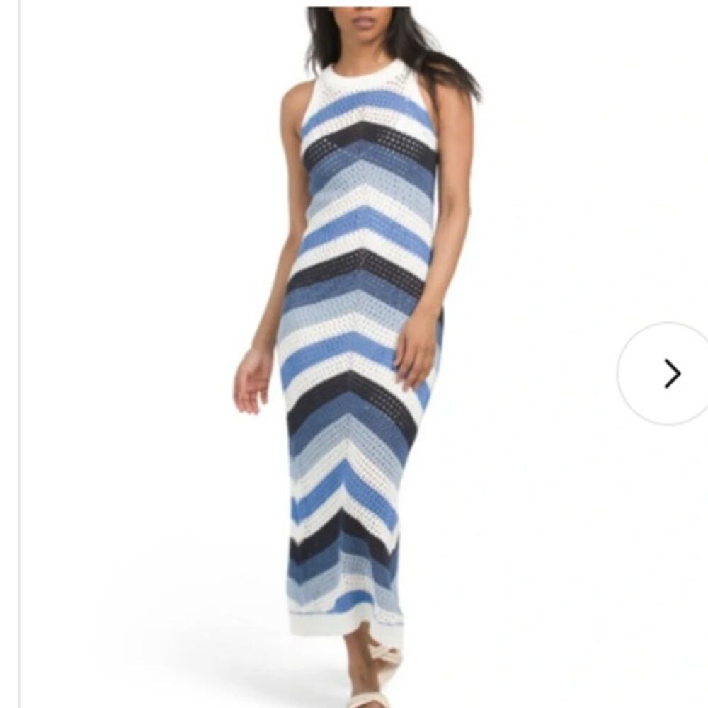 NEW Young Fabulous & Broke Crochet Knit Maxi Dress Small